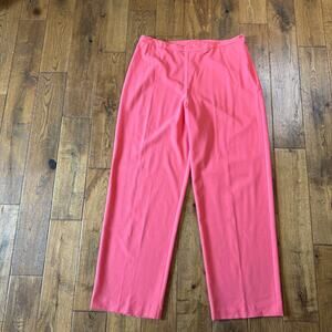 Bob Mackie Women's Coral Dress Pants Trouser Plus Size 16 VTG 80s High Rise